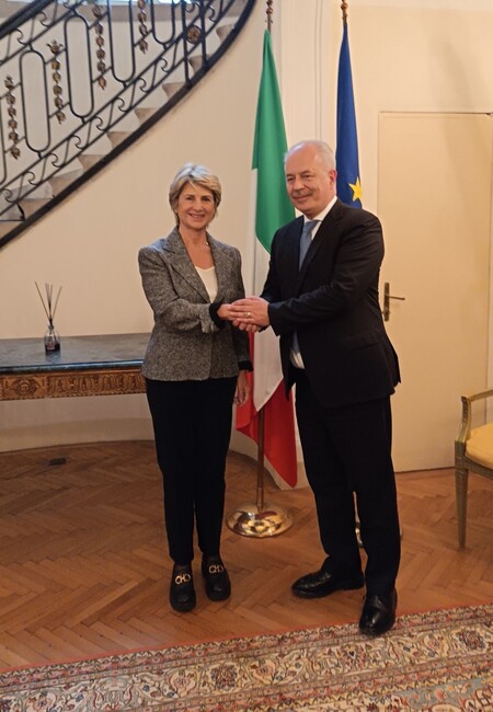 Председателят на БОК и посланикът на Италия със съвместни инициативи преди Олимпиадата в Милано-Кортина