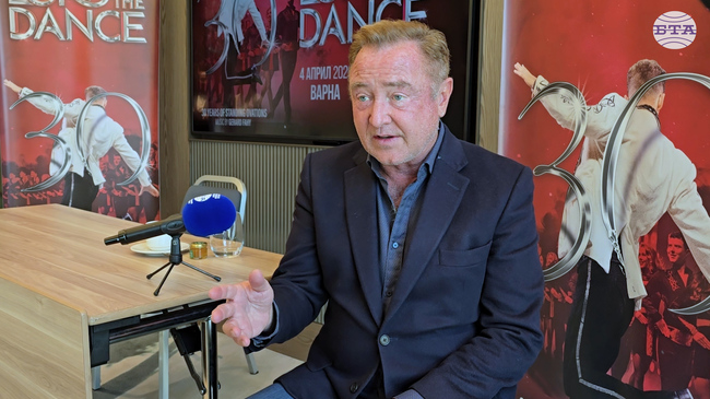 Майкъл Флетли от Lord of the Dance пред БТА: Танцът ми е агресивен, мощен, мъжествен и изпълнен със страст