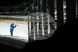 Italy Milan Cortina Winter Olympics Sliding Test