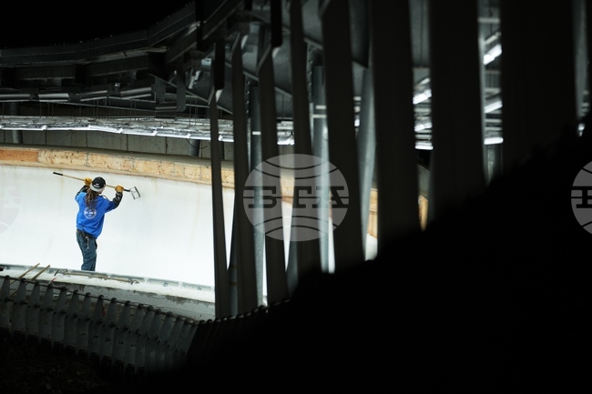 Italy Milan Cortina Winter Olympics Sliding Test