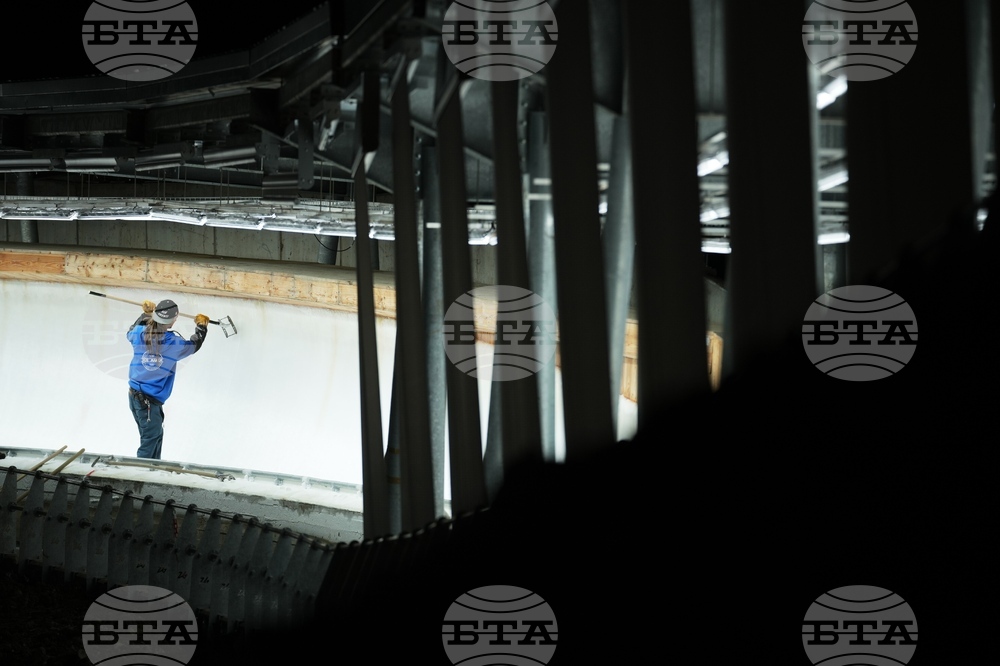 Italy Milan Cortina Winter Olympics Sliding Test