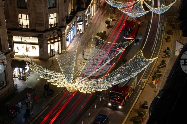 Britain Daily Life Holiday Lights