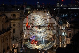 Britain Daily Life Holiday Lights