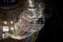 Britain Daily Life Holiday Lights