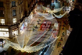 Britain Daily Life Holiday Lights