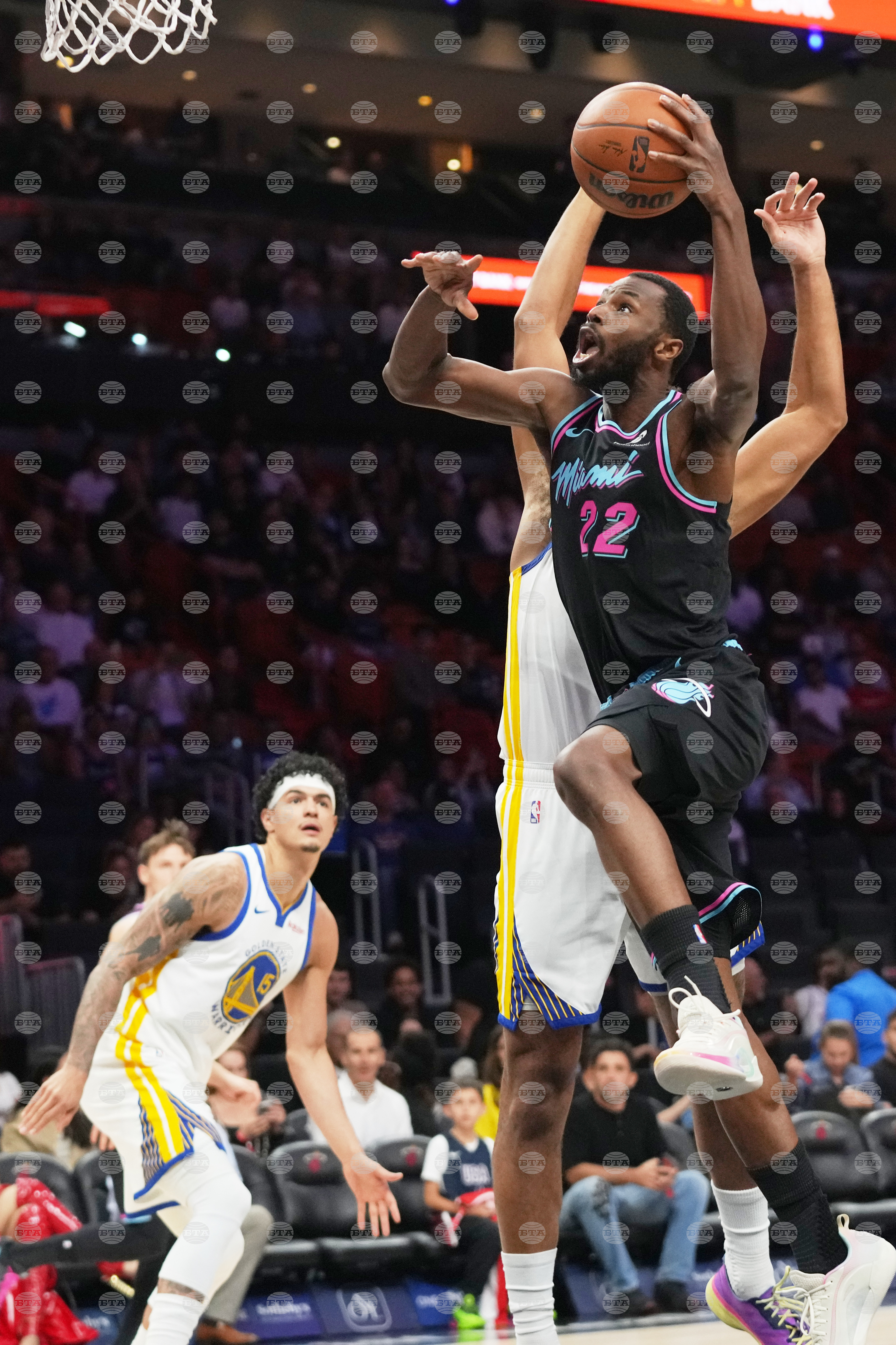 Warriors Heat Basketball