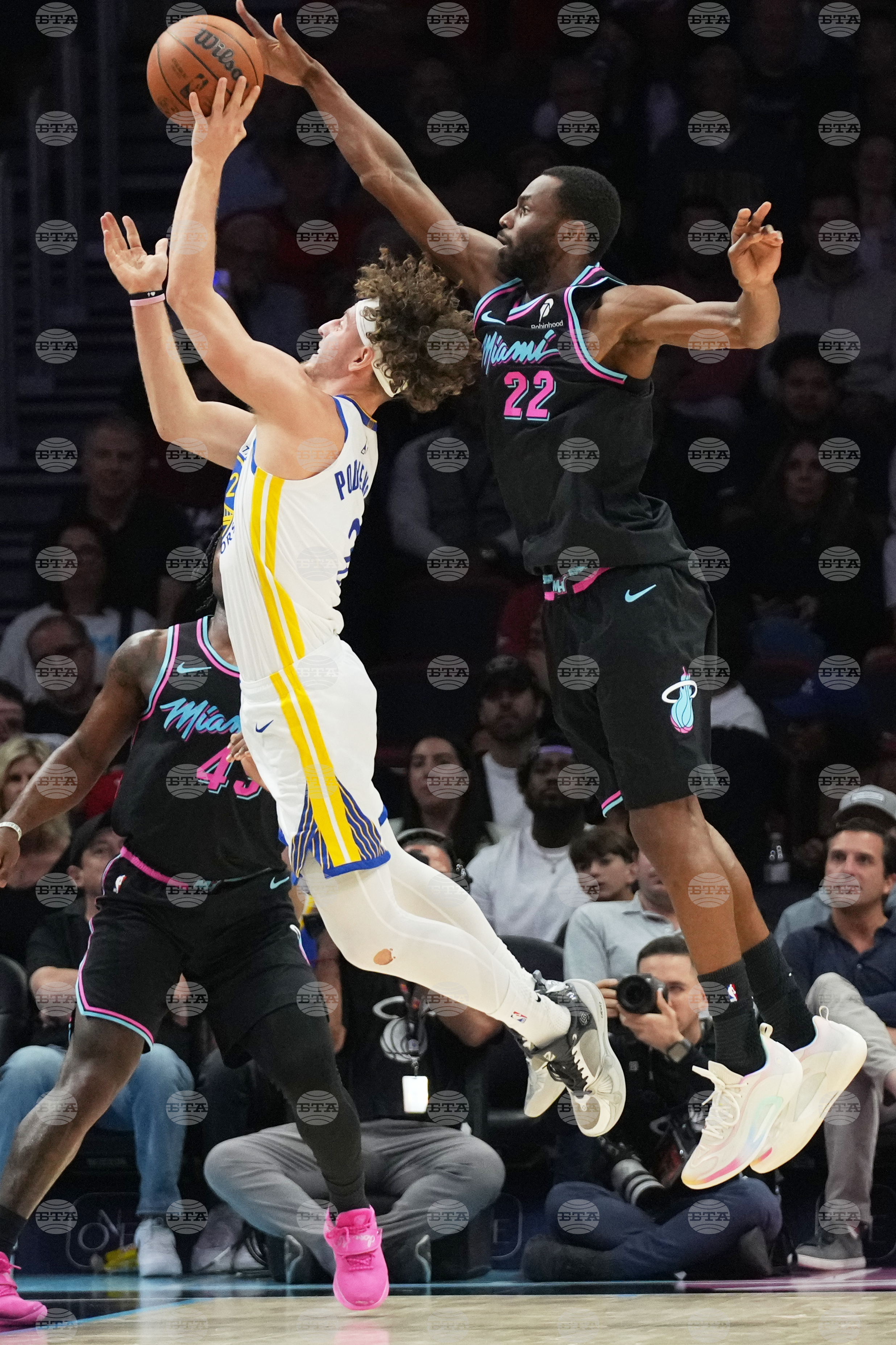 Warriors Heat Basketball