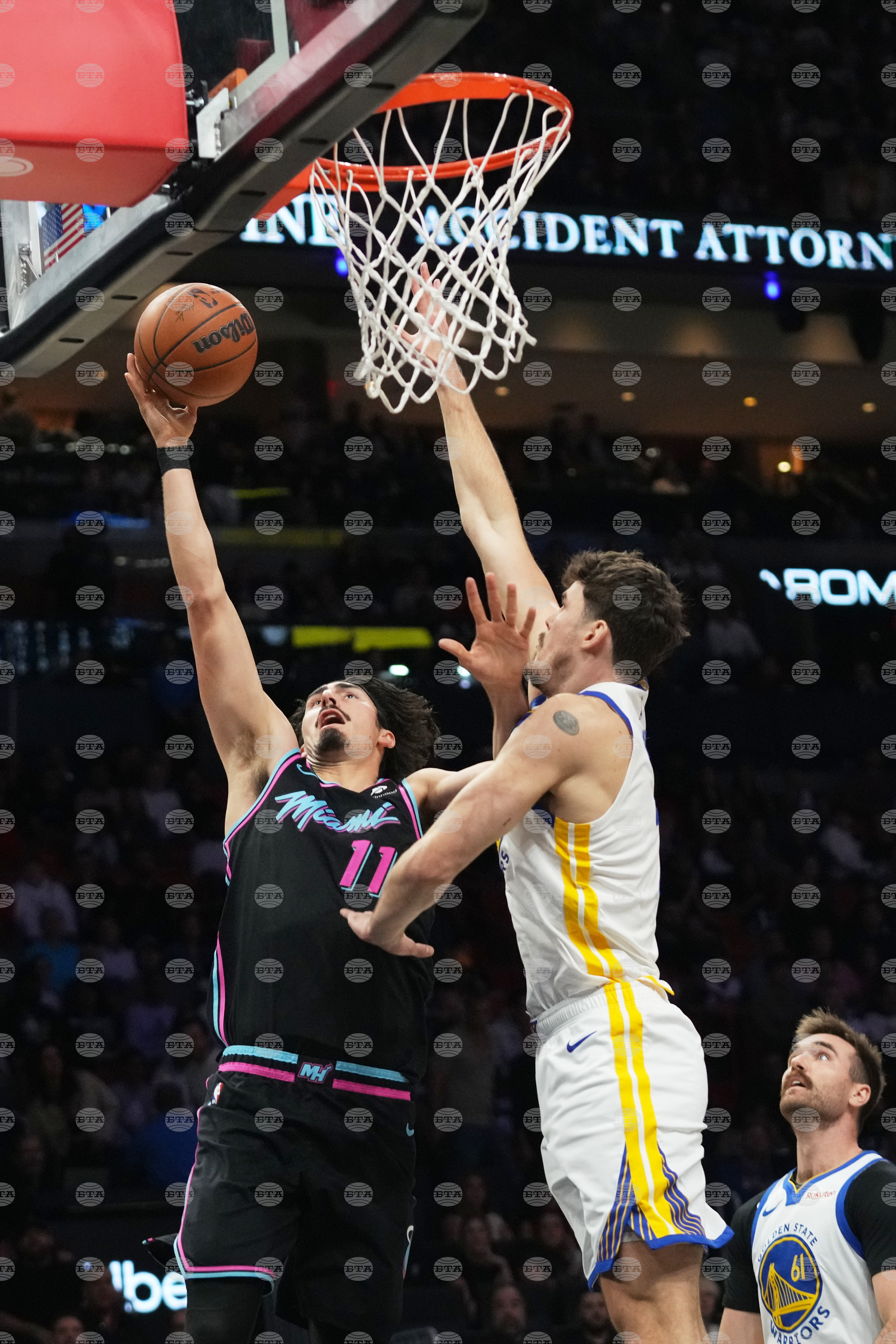 Warriors Heat Basketball