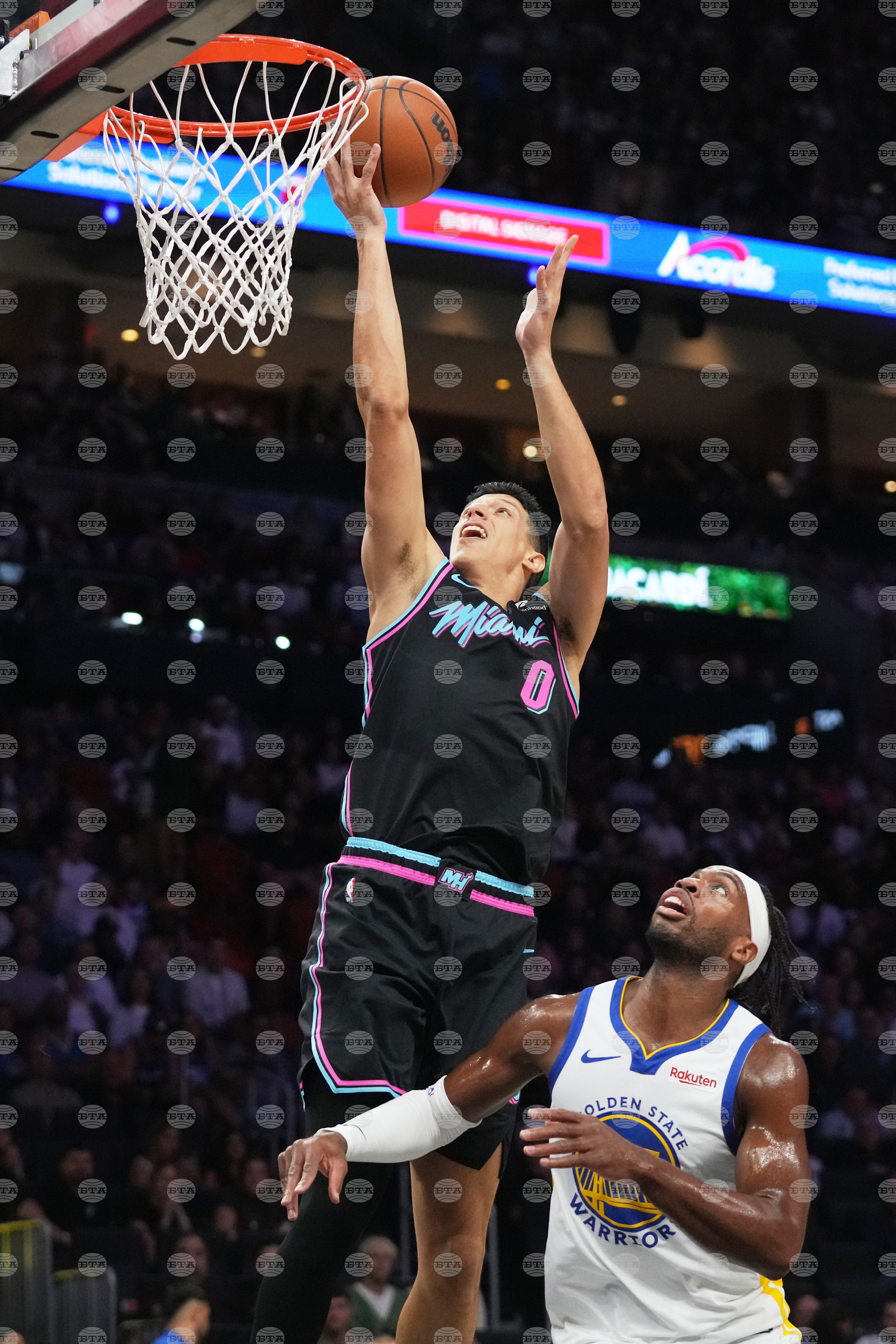 Warriors Heat Basketball