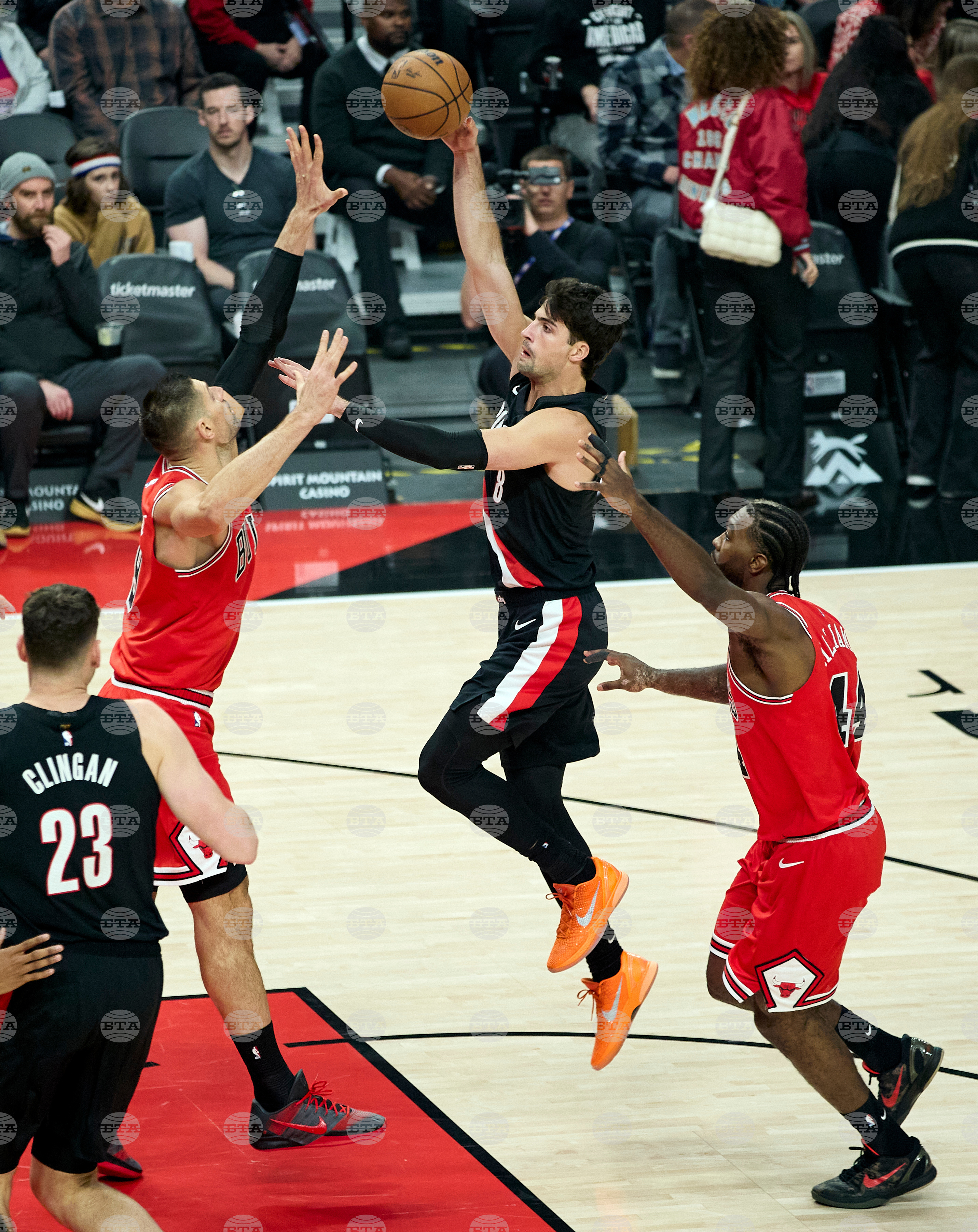 Trail Blazers Bulls Basketball