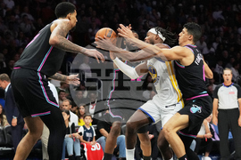 Warriors Heat Basketball