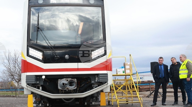 Sofia Metro Presents New Metro Trains from Czechia