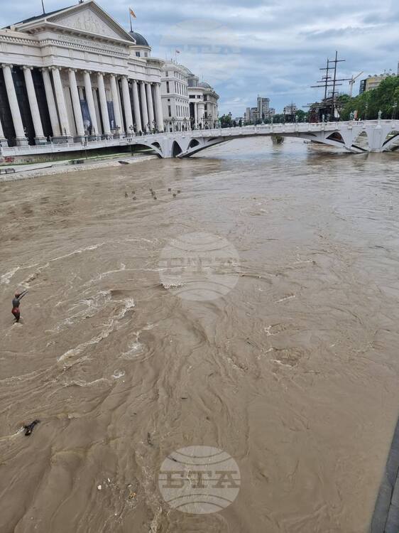 Heavy Rainfall Leads to Rise in River Levels in North Macedonia