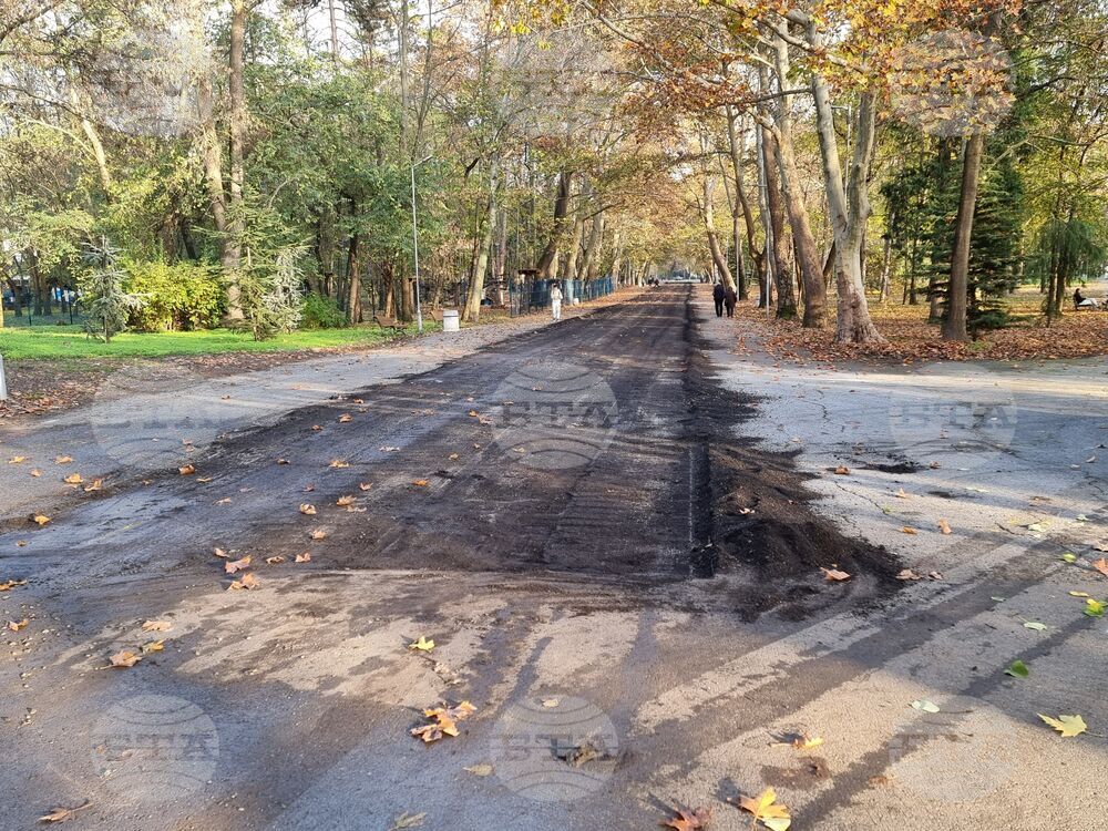 Ямбол - алеи - парк - ремонт