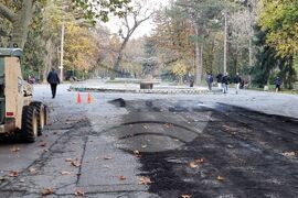 Ямбол - алеи - парк - ремонт
