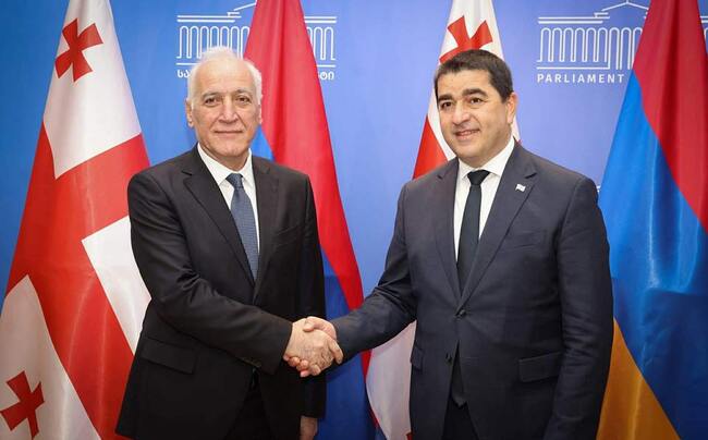 ГПБ: Председателят на грузинския парламент се срещна с арменския президент