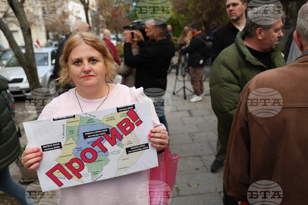 Протест - синя и зелена зона