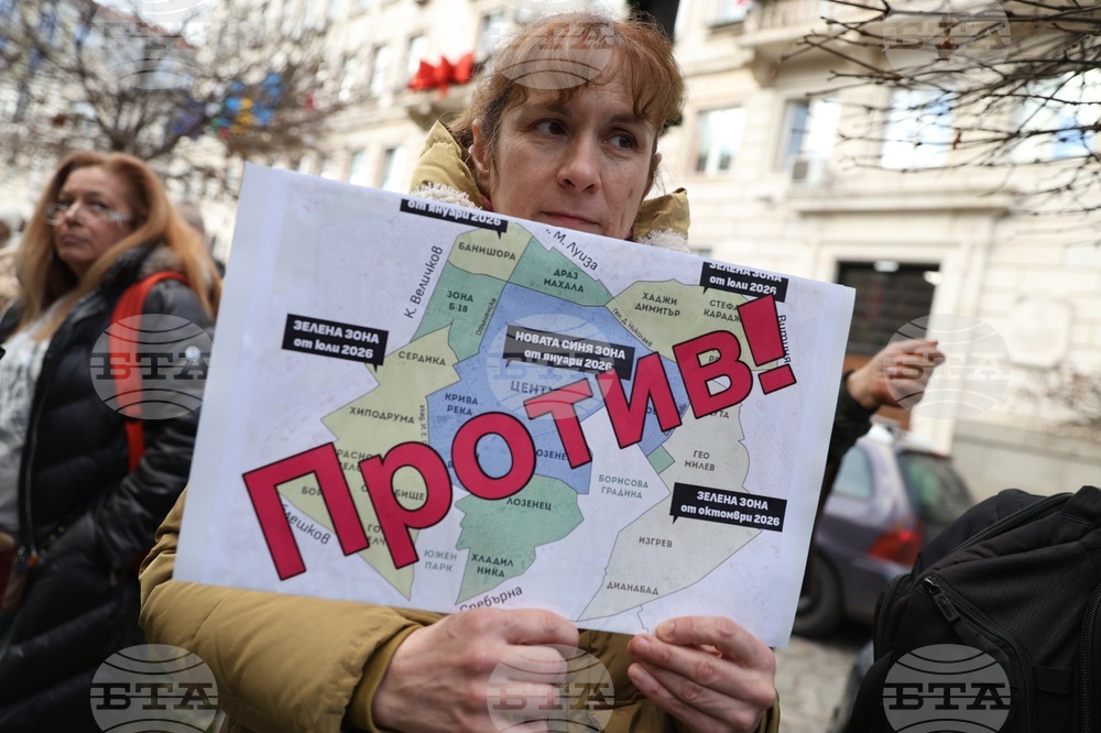 Протест - синя и зелена зона