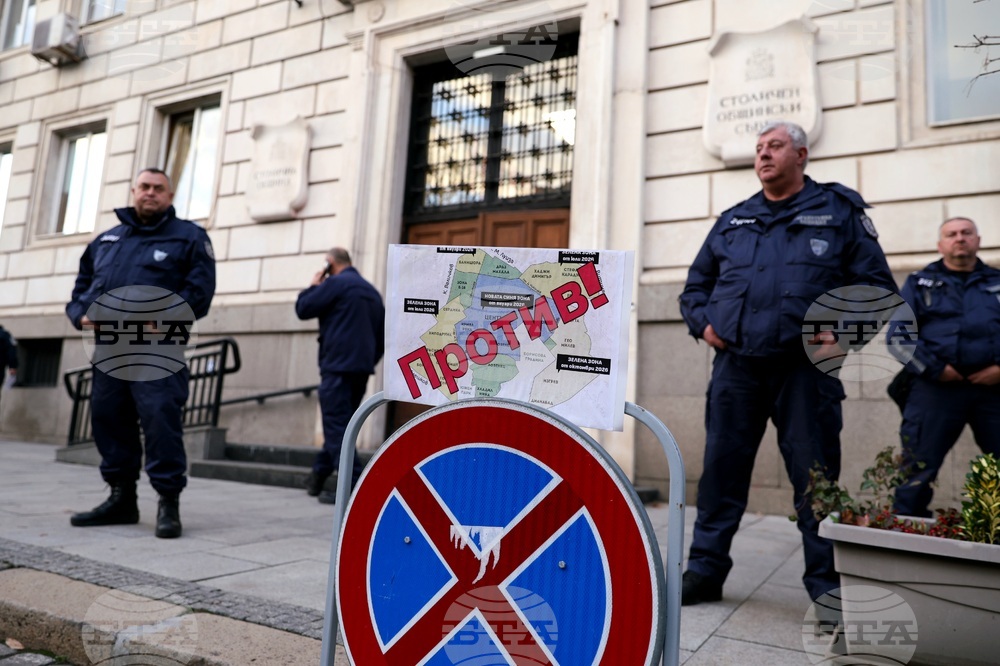 Протест - синя и зелена зона