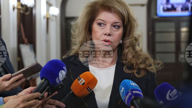 Предложението на президента за референдум за еврото все още е в деловодството на Народното събрание, заяви Илияна Йотова