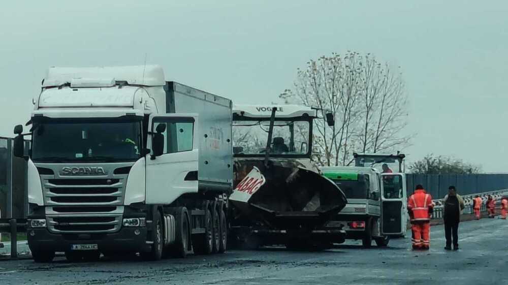 Продължава ремонтът на 11-километров участък от автомагистрала „Тракия“ в област Сливен