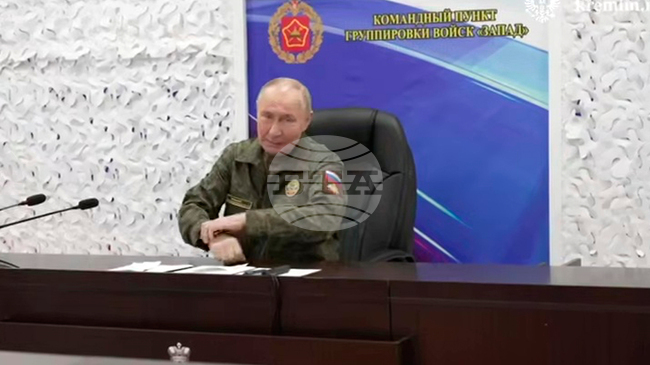 Путин посети команден пункт на руските сили и изслуша доклад на висши военни за ситуацията около Купянск 