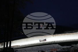 Italy Milan Cortina Winter Olympics Sliding Test