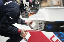 Italy Milan Cortina Winter Olympics Sliding Test