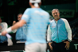 CORRECTION Italy Davis Cup Tennis