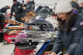 Italy Milan Cortina Winter Olympics Sliding Test