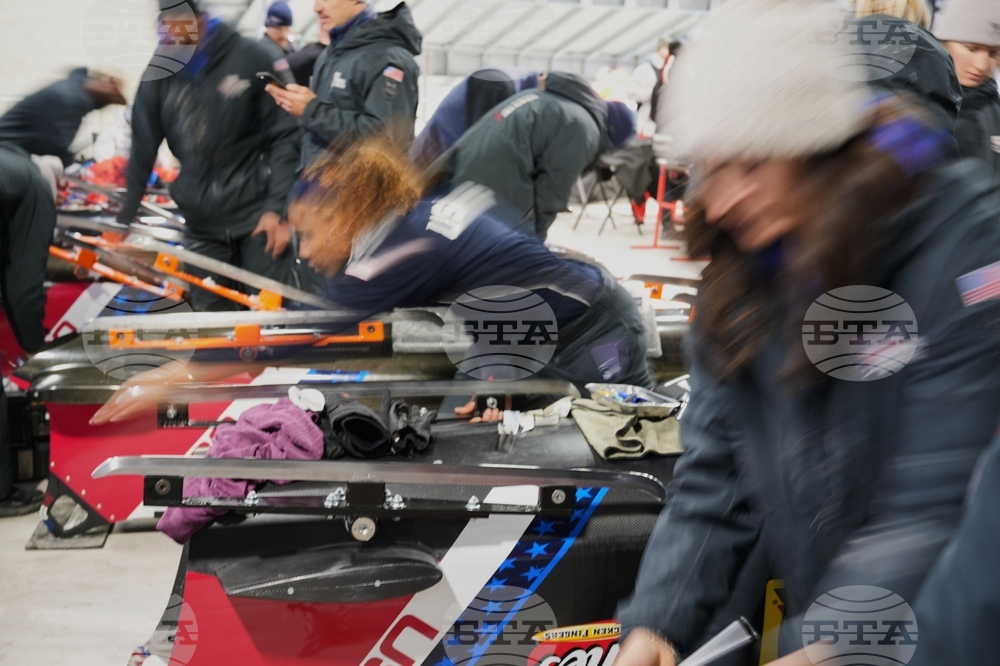 Italy Milan Cortina Winter Olympics Sliding Test