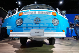 California Wildfire Blue Bus