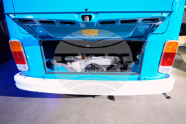 California Wildfire Blue Bus