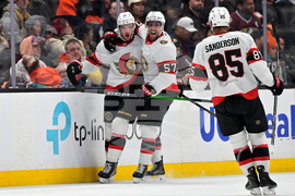 CORRECTION Senators Ducks Hockey