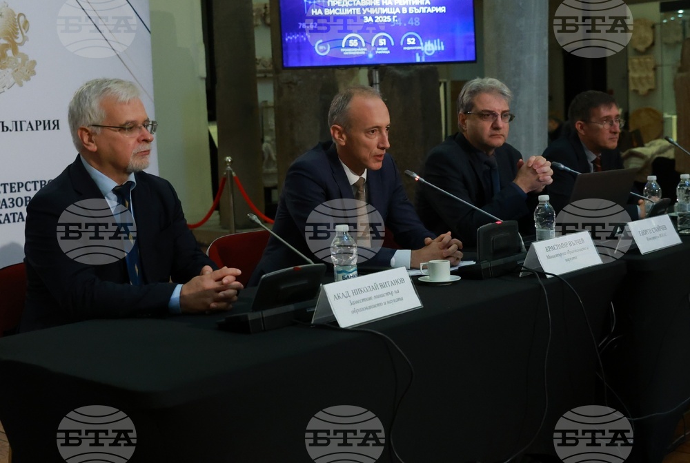 МОН - Рейтингова система на висшите училища в България за 2025 - представяне