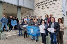 Ямбол - Териториално поделение на НОИ - протест