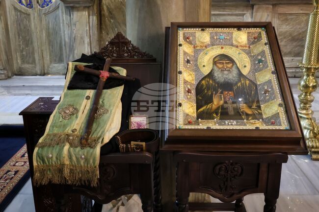 Лични светини на свети Гавриил Ургебадзе бяха посрещнати в Бургас 