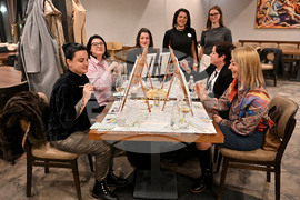 Монтана - рисуване на чаша вино - благотворителна акция