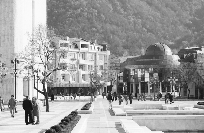  Изглед от центъра на Благоевград