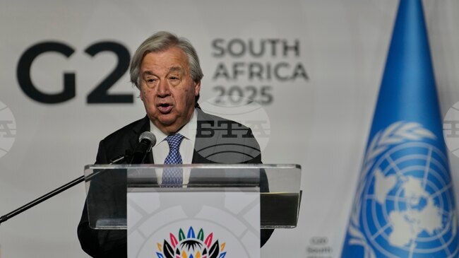 Мирното решение за Украйна трябва да съхранява териториалната ѝ цялост, заяви генералният секретар на ООН 