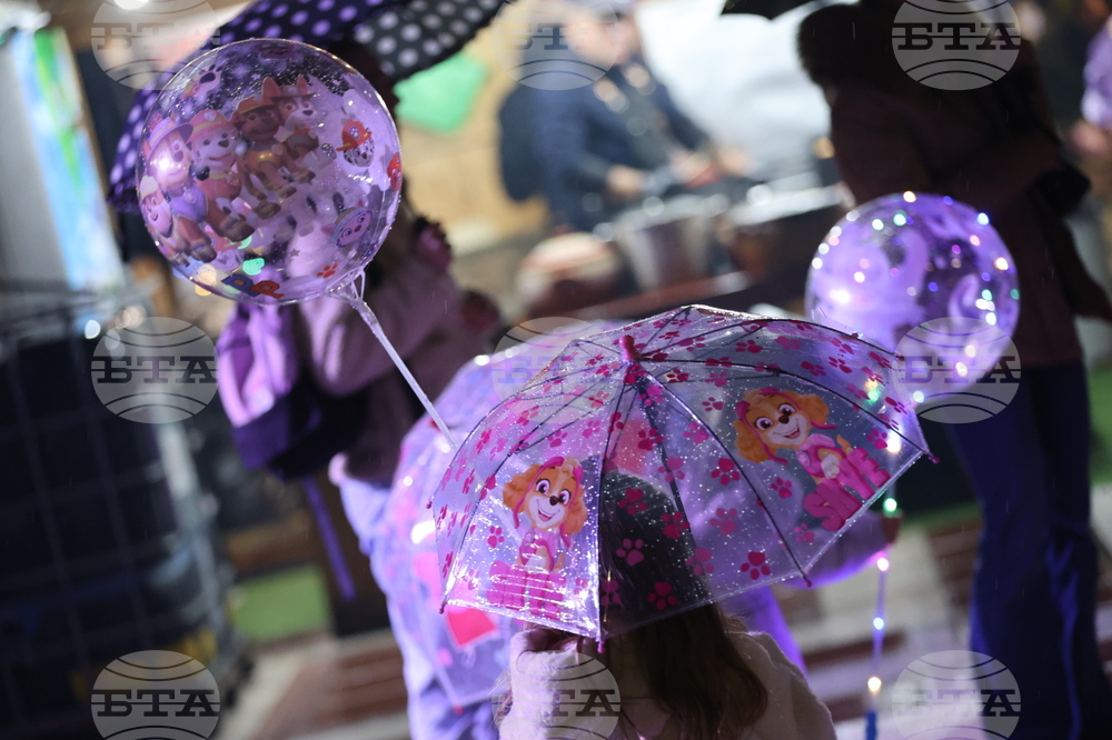 Благоевград - коледни светлини - запалване