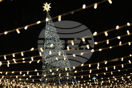 Благоевград - коледни светлини - запалване