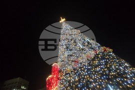 Благоевград - коледни светлини - запалване