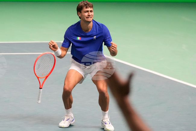 APTOPIX Italy Davis Cup Tennis