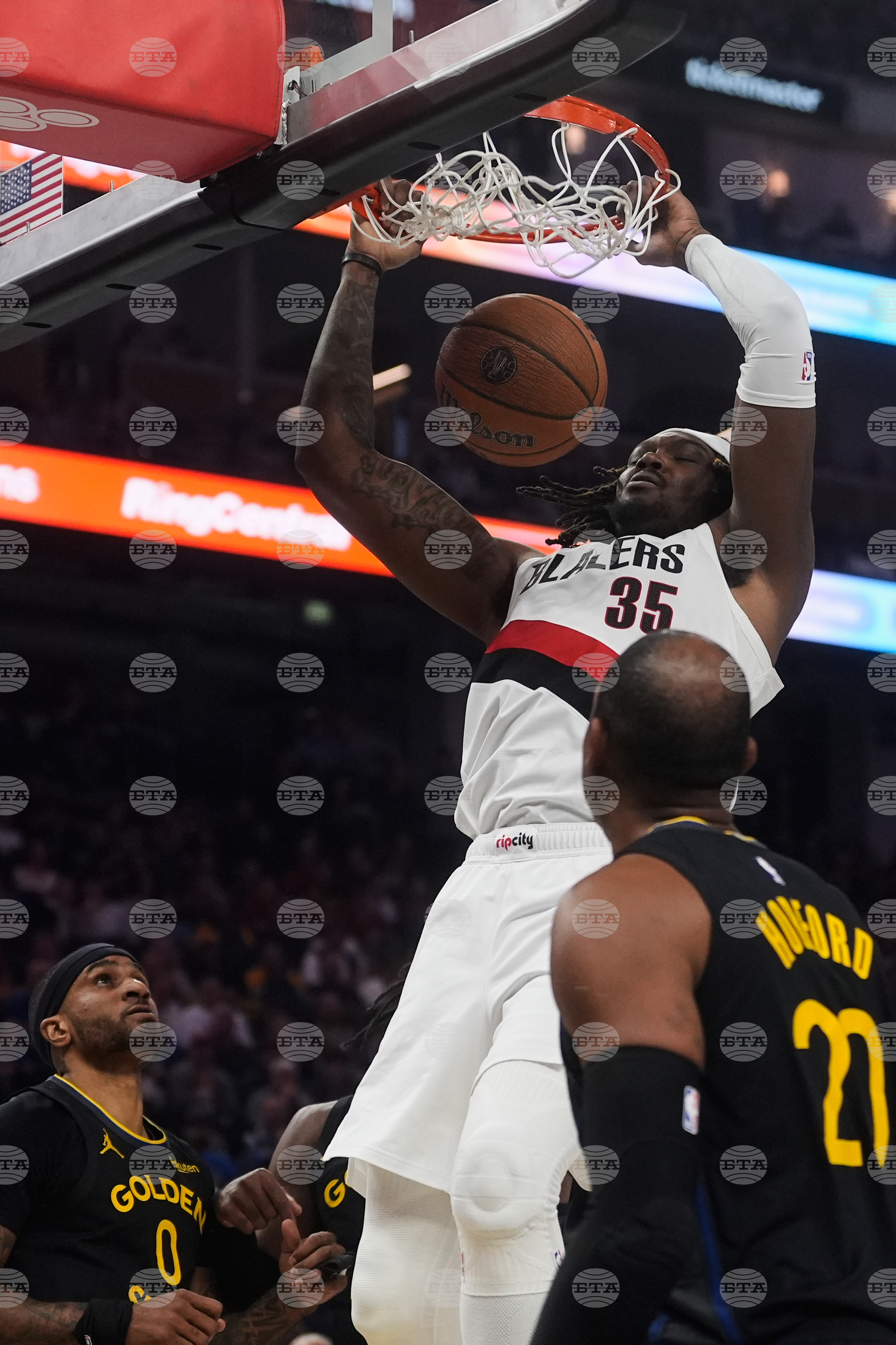 Trail Blazers Warriors Basketball