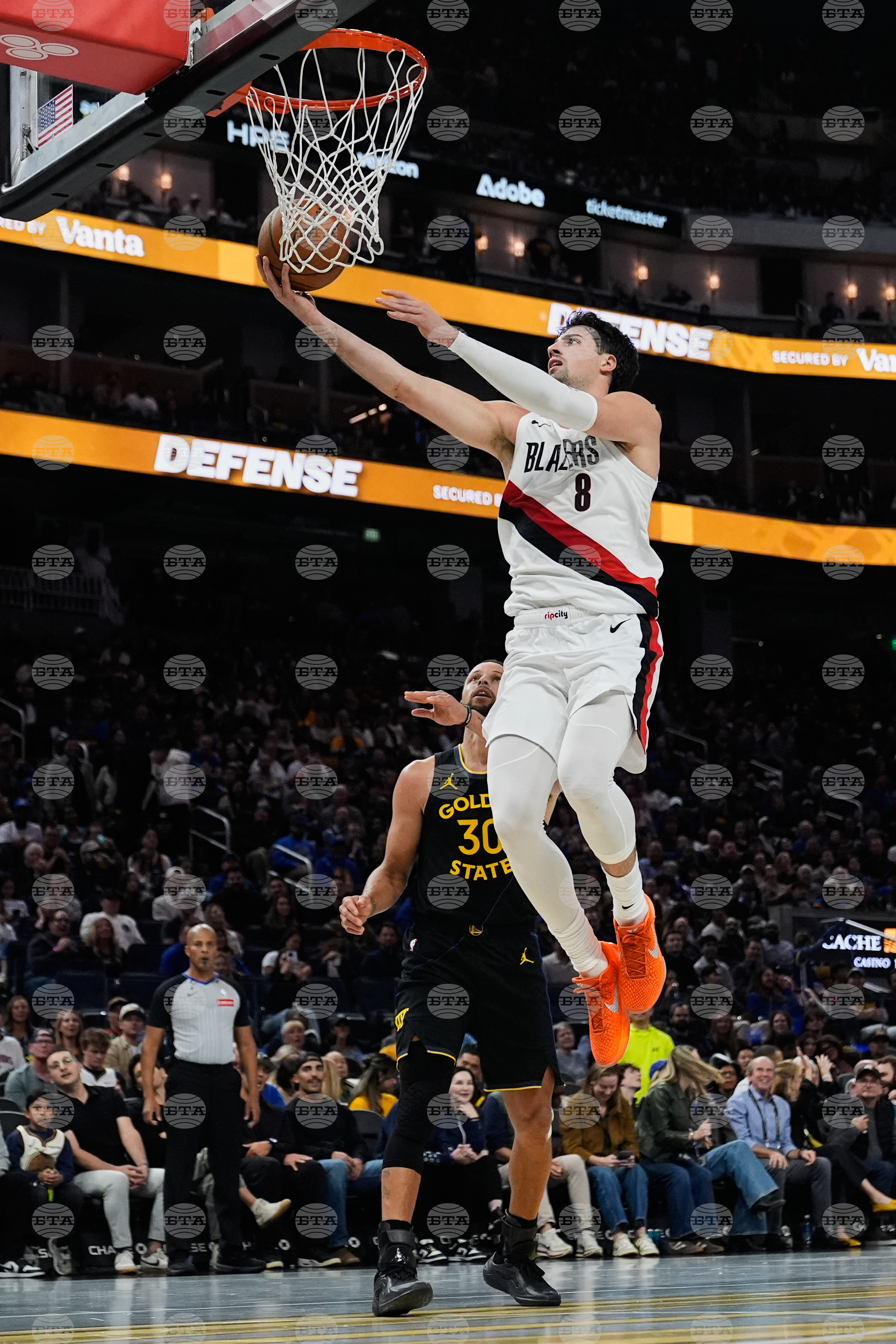 Trail Blazers Warriors Basketball