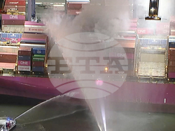 Container Ship Fire Los Angeles