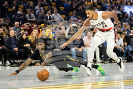 Trail Blazers Warriors Basketball