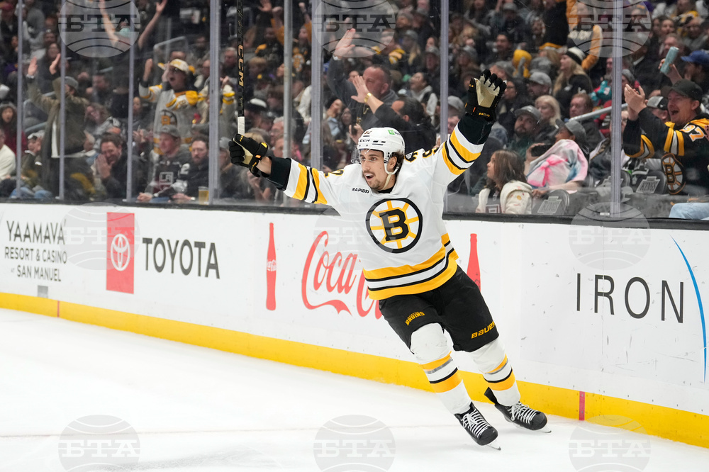 CORRECTION Bruins Kings Hockey