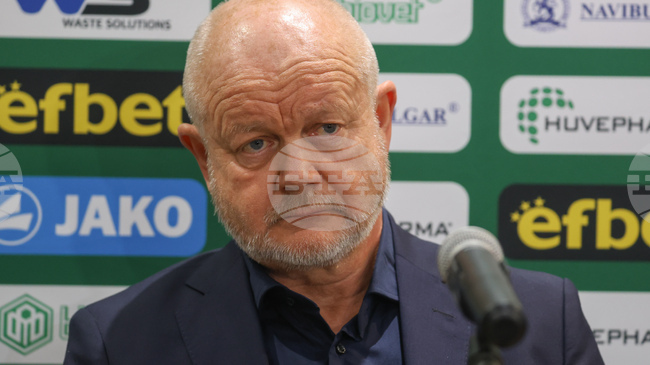 Наставникът на Лудогорец Пер-Матиас Хьогмо: "Всички сме много разочаровани"